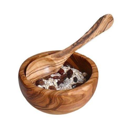 Olijfhouten mueslischaal Ã˜ 14 cm zonder lepel, Huis en Inrichting, Keuken | Keukenbenodigdheden