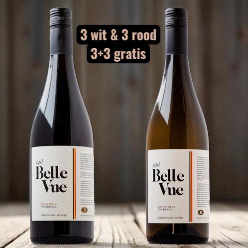 Belgische witte en rode wijn – Actie 3 + 3 gratis!, Verzamelen, Wijnen, Overige typen, Nieuw, Ophalen of Verzenden