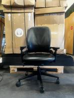 Steelcase Leap V2 Met Leren Stoffering - Refurbished, Ergonomisch, Bureaustoel, Zo goed als nieuw, Zwart