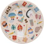 Sinterklaas Borden Sint En Piet 18cm 8st, Verzenden, Nieuw