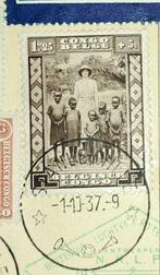 Congo belge 1934/1937 - Carte postale aérienne de, Gestempeld