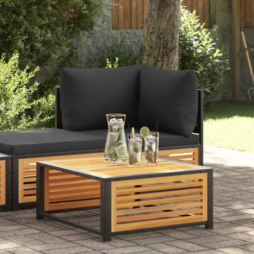 vidaXL Tuintafel 68x68x30 cm massief acaciahout, Tuin en Terras, Tuinsets en Loungesets, Nieuw, Verzenden