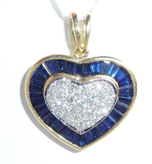 Pendentif - 18 carats Or jaune -  1.80ct. tw. Diamant, Handtassen en Accessoires, Antieke sieraden