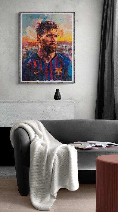 I_KONIQ - Messi blaugrana in oilpaint style, Collections, Collections Autre