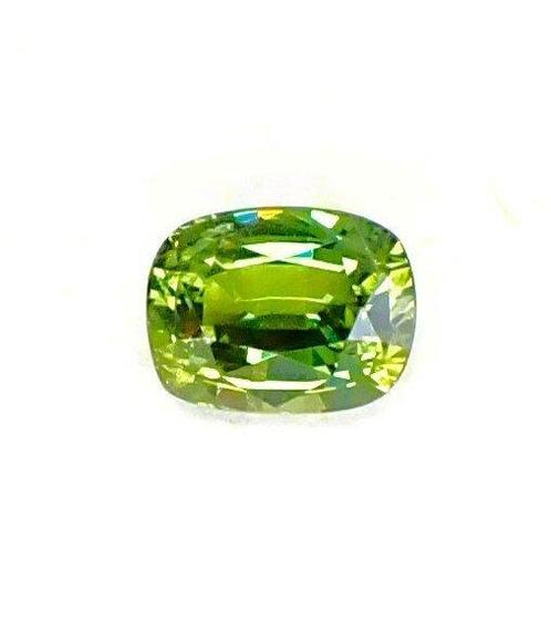 Groen Saffier  - 1.16 ct - Antwerp Laboratory for Gemstone, Handtassen en Accessoires, Edelstenen
