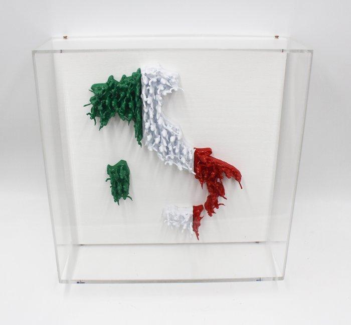 Alessandro Padovan (1983) - ITALY (con Teca in Plexiglass), Antiek en Kunst, Kunst | Schilderijen | Modern