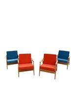 Thomas, Porz - Fauteuil (4) - Bois - 4 chaises vintage rares, Antiek en Kunst