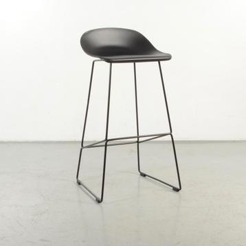 Barkruk Sölvesborg, zwart, buisframe onderstel, Huis en Inrichting, Stoelen, Ophalen of Verzenden, Gebruikt