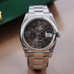 Rolex - Datejust Brown Flower Dial 3 Row - 116200 - Heren -, Handtassen en Accessoires, Horloges | Heren, Nieuw