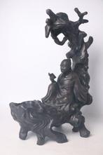 Oud bronzen wijze figuur — Sencha theeceremonie-ornament -, Antiek en Kunst
