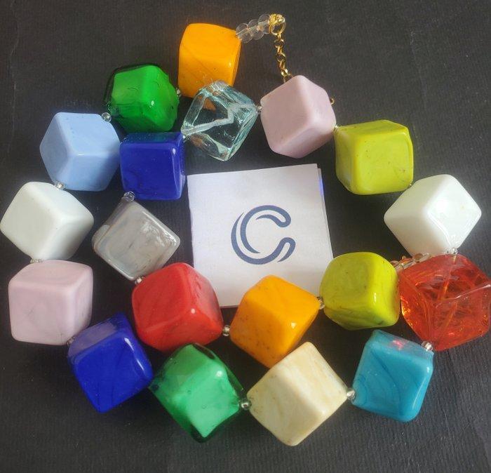 24 karaat - Geel goud, Murano - Halsketting, Antiek en Kunst, Kunst | Designobjecten