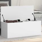 vidaXL Opbergbox 90x35x35 cm bewerkt hout wit, Verzenden, Nieuw