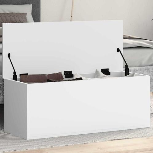 vidaXL Opbergbox 90x35x35 cm bewerkt hout wit, Huis en Inrichting, Kasten | Overige, Nieuw, Verzenden