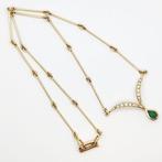 Collier - 18 carats Or jaune - 0.16ct. tw. Diamant