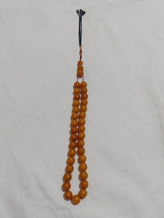 Rozenkrans - Amber - 1970-1980 - Zeldzame gebedskralen, Antiek en Kunst, Curiosa en Brocante
