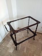 Serveerwagen - Hout, Glas, Metaal, Rubber - Serveertafel van, Antiek en Kunst