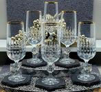 |- (6) x *Bohemia Kristall (Polen)* - Champagneglas (6) -, Antiek en Kunst