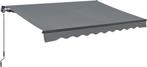 2dekans | Zonnescherm / Luifel - 300 x 250 cm - Donkergrijs, Tuin en Terras, Ophalen of Verzenden, Nieuw