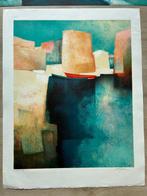 Claude Gaveau (1940) - Lot de 2 lithographies : Voilier en