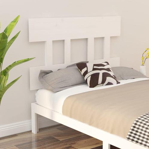 vidaXL Tête de lit Blanc 103,5x3x81 cm Bois massif de, Huis en Inrichting, Slaapkamer | Bedden, Verzenden