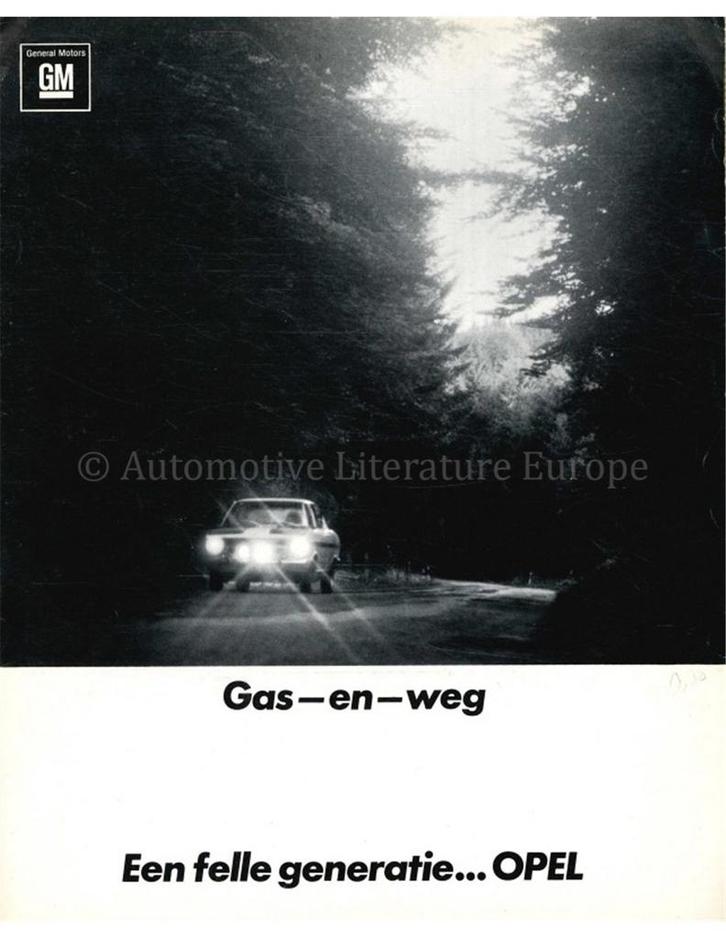 1967 OPEL PROGRAMMA BROCHURE NEDERLANDS, Boeken, Auto's | Folders en Tijdschriften