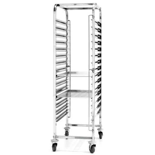 Regaalwagen | RVS | 15 Etages (EN600x400) | Wielen (Geremd), Zakelijke goederen, Horeca | Keukenapparatuur, Nieuw in verpakking