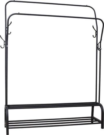 2dekans | ODADDY® Kledingrek Dubbel – Metaal – Met beschikbaar voor biedingen