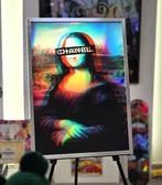 Patryk Konrad - Mona Lisa painting holographic pop art