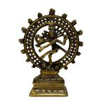 Beeld Shiva Nataraj Dubbele Ring - Messing, Ophalen of Verzenden