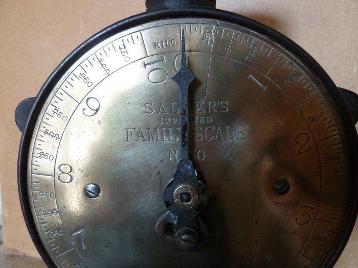 Balans of weegschaal - bron - Oude gietijzeren weegschaal, Antiek en Kunst, Antiek | Keukengerei