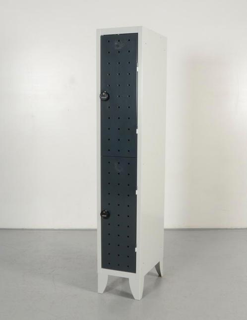 Officenow lockerkast, antraciet, 180 x 32 cm, 2 deuren, Huis en Inrichting, Kasten | Lockerkasten, Gebruikt, Ophalen of Verzenden