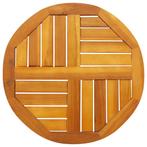vidaXL Tafelblad rond Ø 50x2 cm massief acaciahout, Huis en Inrichting, Verzenden, Nieuw