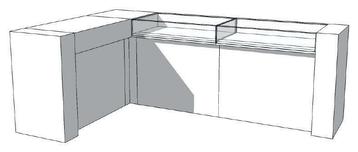 *TIP* Toonbank U-Frame Thick C-PUH-017-COMP, Ophalen of Verzenden