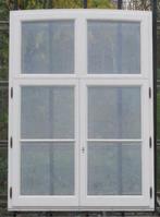 padoek houten raam , chassis , venster 135 x 188, Doe-het-zelf en Bouw, Nieuw, Raamkozijn, 150 tot 225 cm, Ophalen of Verzenden