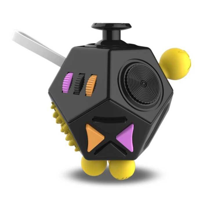 Friemelkubus 12 Zijden - Fidget Anti Stress Speelgoed, Telecommunicatie, Mobiele telefoons | Toebehoren en Onderdelen, Nieuw, Verzenden