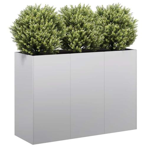 vidaXL Plantenbak 120x40x80 cm gegalvaniseerd staal, Tuin en Terras, Bloempotten, Nieuw, Verzenden