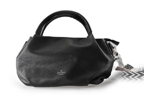 Charm London Tas Zwart | 5% extra korting, Handtassen en Accessoires, Tassen | Damestassen, Zwart, Zo goed als nieuw, Verzenden