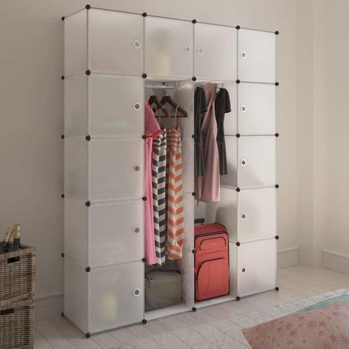 vidaXL Modulaire kast met 14 compartimenten wit 37 x 146 x, Huis en Inrichting, Kasten | Kleerkasten, Nieuw, Verzenden