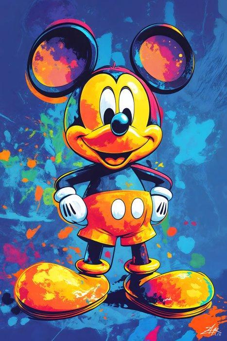 Zak - Mickey Mouse Pop, Antiquités & Art, Art | Peinture | Moderne