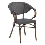 Stoel | MILANO | Aluminium Rotan/Aluminium | Grey | Bruin, Verzenden, Nieuw in verpakking