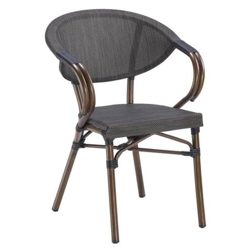 Stoel | MILANO | Aluminium Rotan/Aluminium | Grey | Bruin, Zakelijke goederen, Horeca | Keukenapparatuur, Nieuw in verpakking