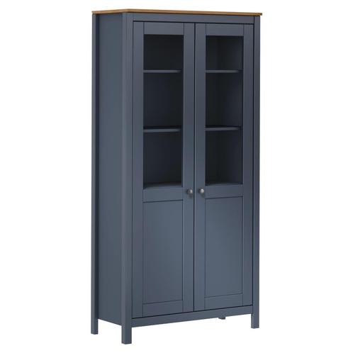 vidaXL Hoge kast Hill 85x37x170,5 cm massief grenenhout, Huis en Inrichting, Kasten | Dressoirs, Nieuw, Verzenden