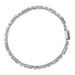 Tennis armband - 18 karaat Witgoud - 6.26ct. tw. Diamant