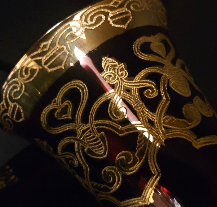 cristalleria italiana - Doopbeker (2) - total gold giants, Antiek en Kunst, Antiek | Meubels | Tafels