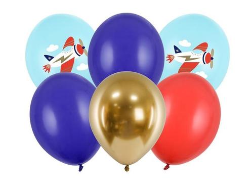 Ballonnen Vliegtuig Mix 30cm 6st, Hobby & Loisirs créatifs, Articles de fête, Envoi