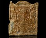Romain antique Plomb Rare plaque de culte mystère avec la