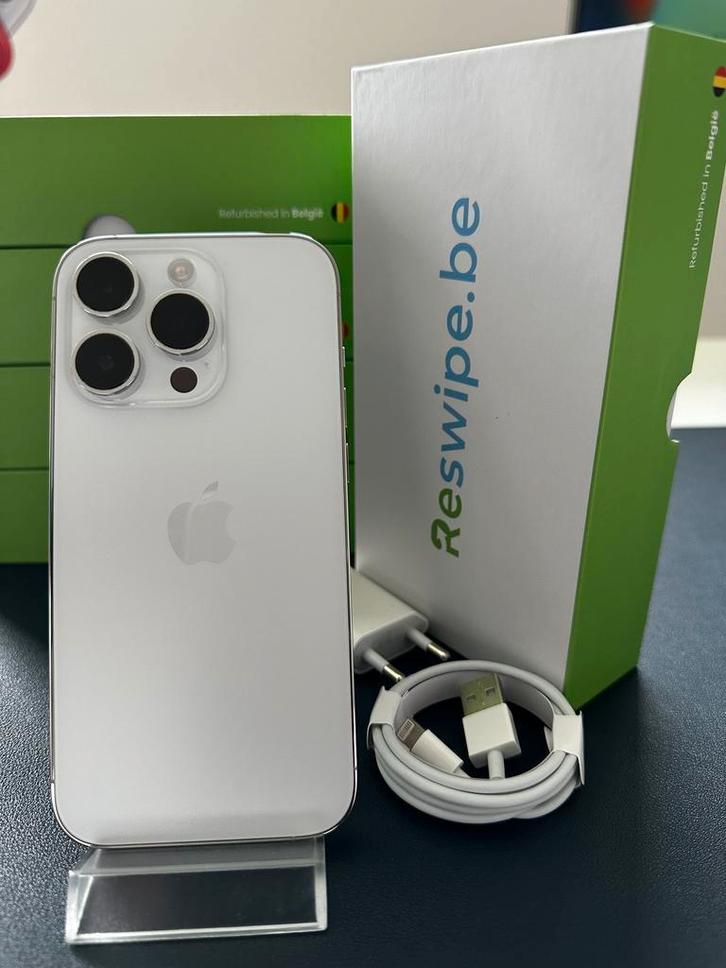 iPhone 14 Pro 128GB 256GB 512GB 1TB Zilver +3 jaar garantie!, Telecommunicatie, Mobiele telefoons | Apple iPhone, Zonder abonnement