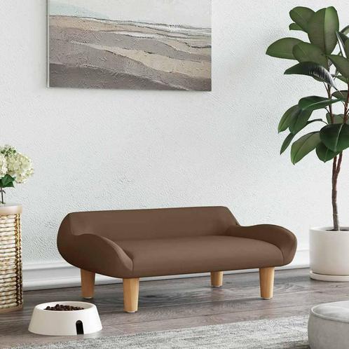vidaXL Hondenmand 70x40x24 cm stof bruin, Dieren en Toebehoren, Honden-accessoires, Nieuw, Verzenden