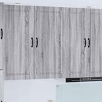 vidaXL Keuken Kast Grijs Sonoma 50 x 31 x 100 cm Bewerkt, Verzenden