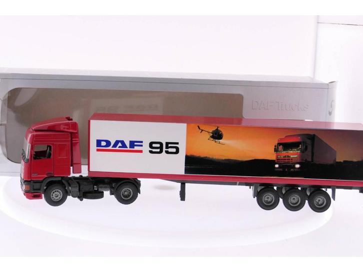 Schaal 1:50 Tekno DAF 95 #2731 (Vrachtwagenmodellen), Hobby en Vrije tijd, Modelauto's | 1:50, Zo goed als nieuw, Tekno, Ophalen of Verzenden